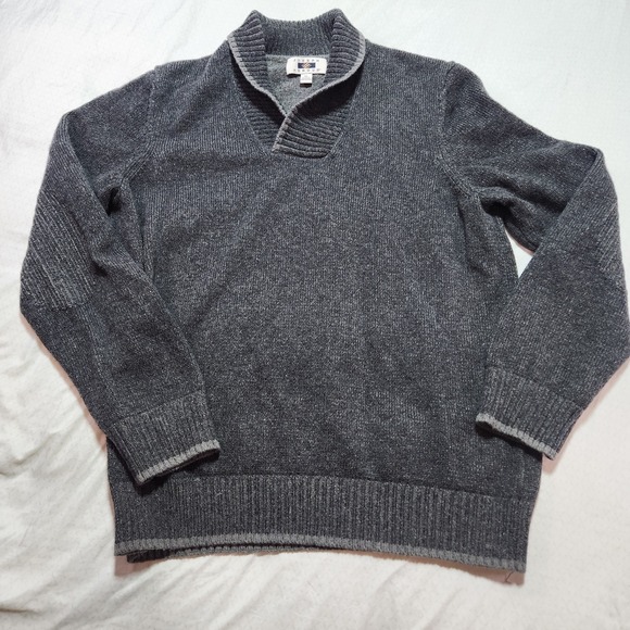 Joseph Abboud Other - Joseph Abboud Gray Wool Blend Cable Knit Sweater Men's XL